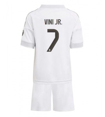 Real Madrid Vinicius Junior #7 Hjemmebanetrøje Børn 2025-26 Kortærmet (+ Korte bukser)